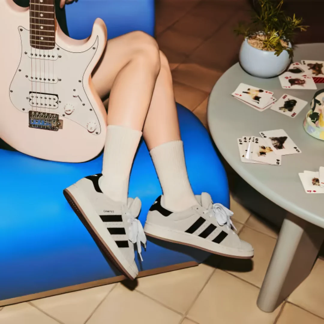 Adidas Campus 00s Crystal White Core Black - Image 9