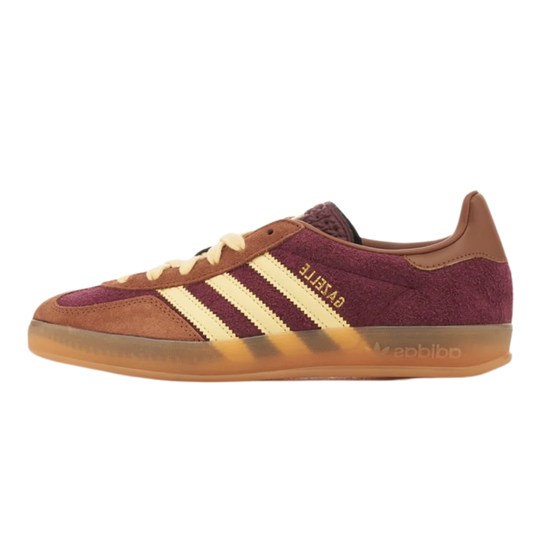 Adidas Gazelle Indoor Maroon Almost Yellow