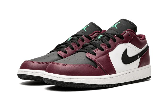 Air Jordan 1 Low SE Dark Beetroot Black Roma Green - Image 2