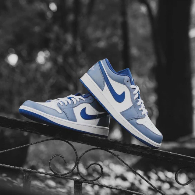Air Jordan 1 Low Steel Blue - Image 3