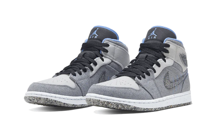 Air Jordan 1 Mid Crater Grey University Blue - Image 2