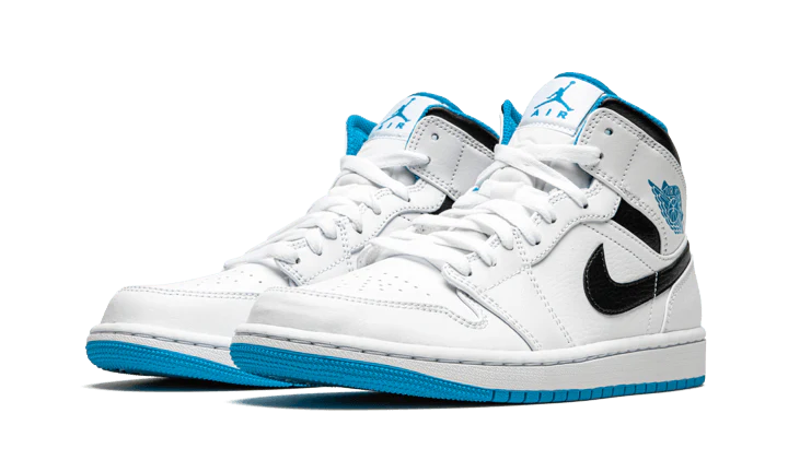 Air Jordan 1 Mid Laser Blue - Image 2