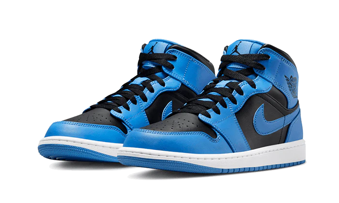 Air Jordan 1 Mid University Blue Black - Image 2