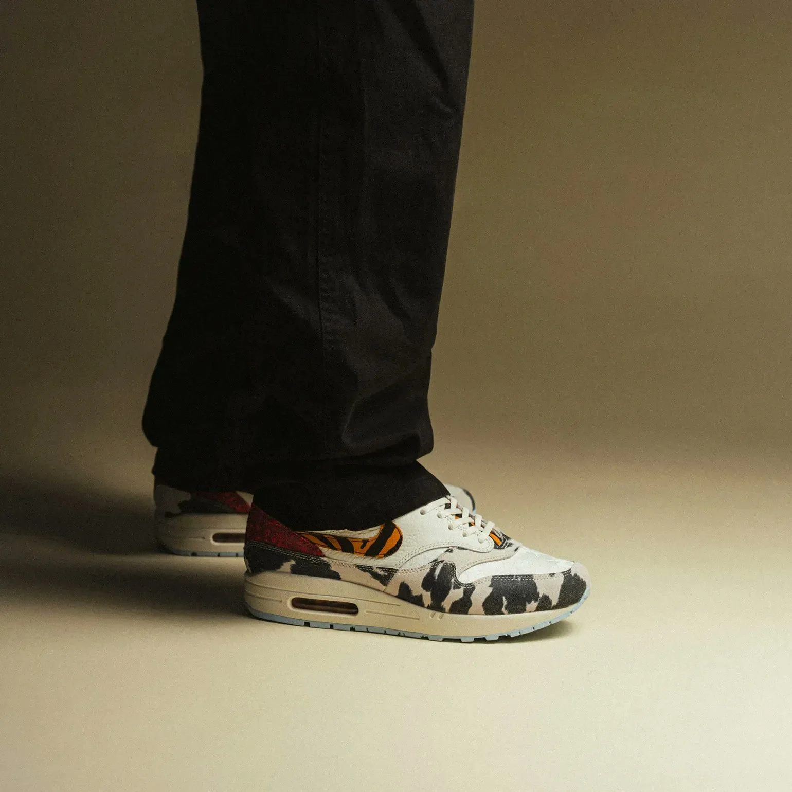 Nike Air Max 1 '87 Tiger Swoosh Cow Print - Image 2