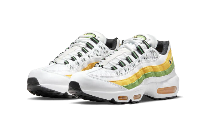 Nike Air Max 95 Essential White Green Apple Tour Yellow - Image 2