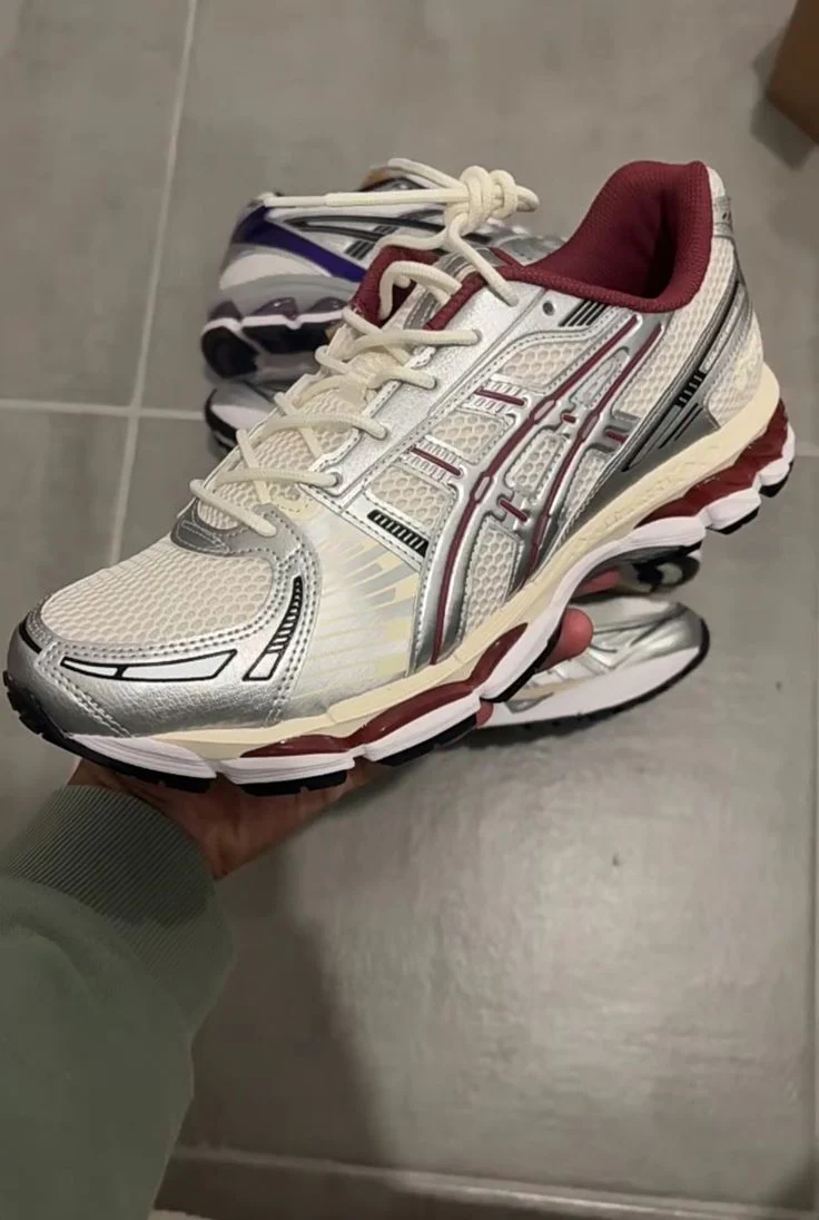 ASICS Gel-Kayano 12.1 Silver Burgundy - Image 8