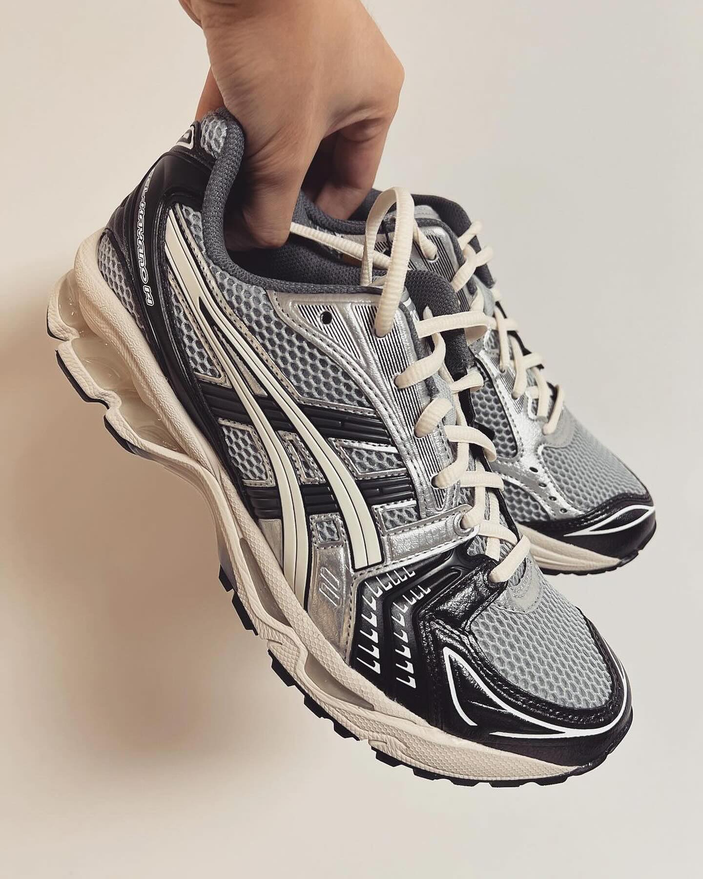 ASICS Gel-Kayano 14 Black Glacier Grey Silver - Image 2
