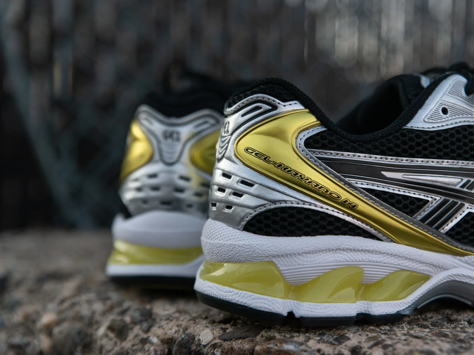 ASICS Gel-Kayano 14 Black Lemon Spark - Image 2