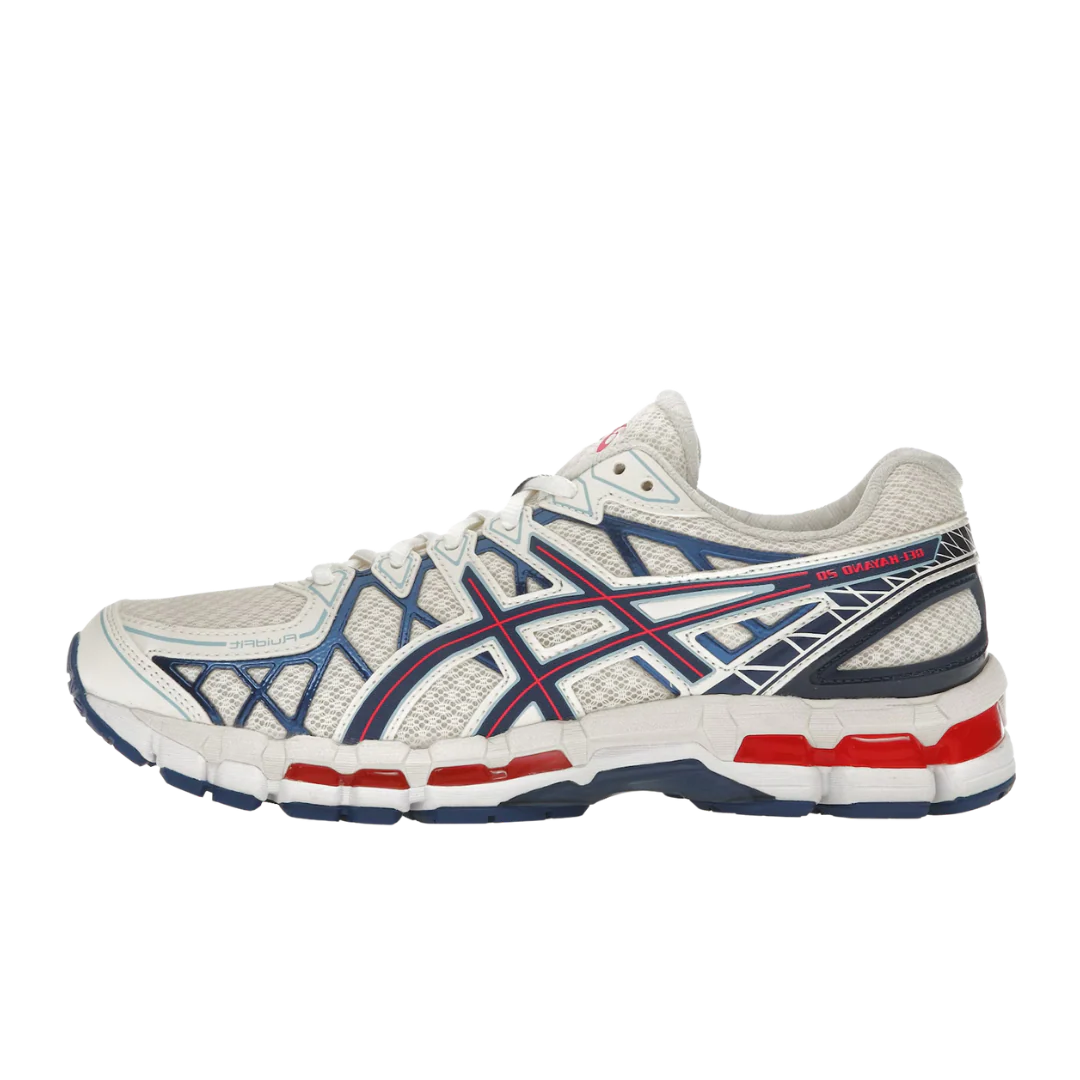 ASICS Gel-Kayano 20 Cream Blue Red