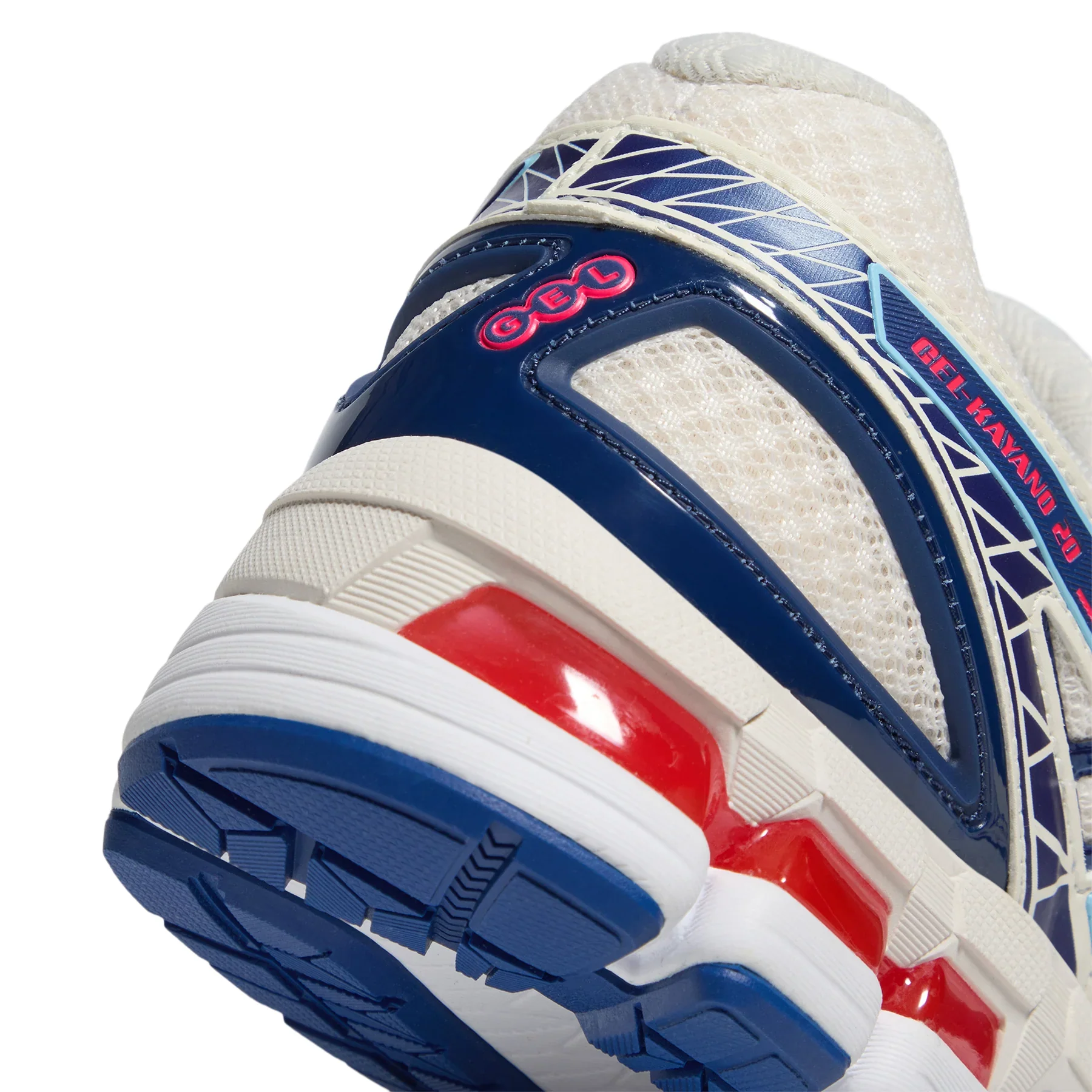 ASICS Gel-Kayano 20 Cream Blue Red - Image 2