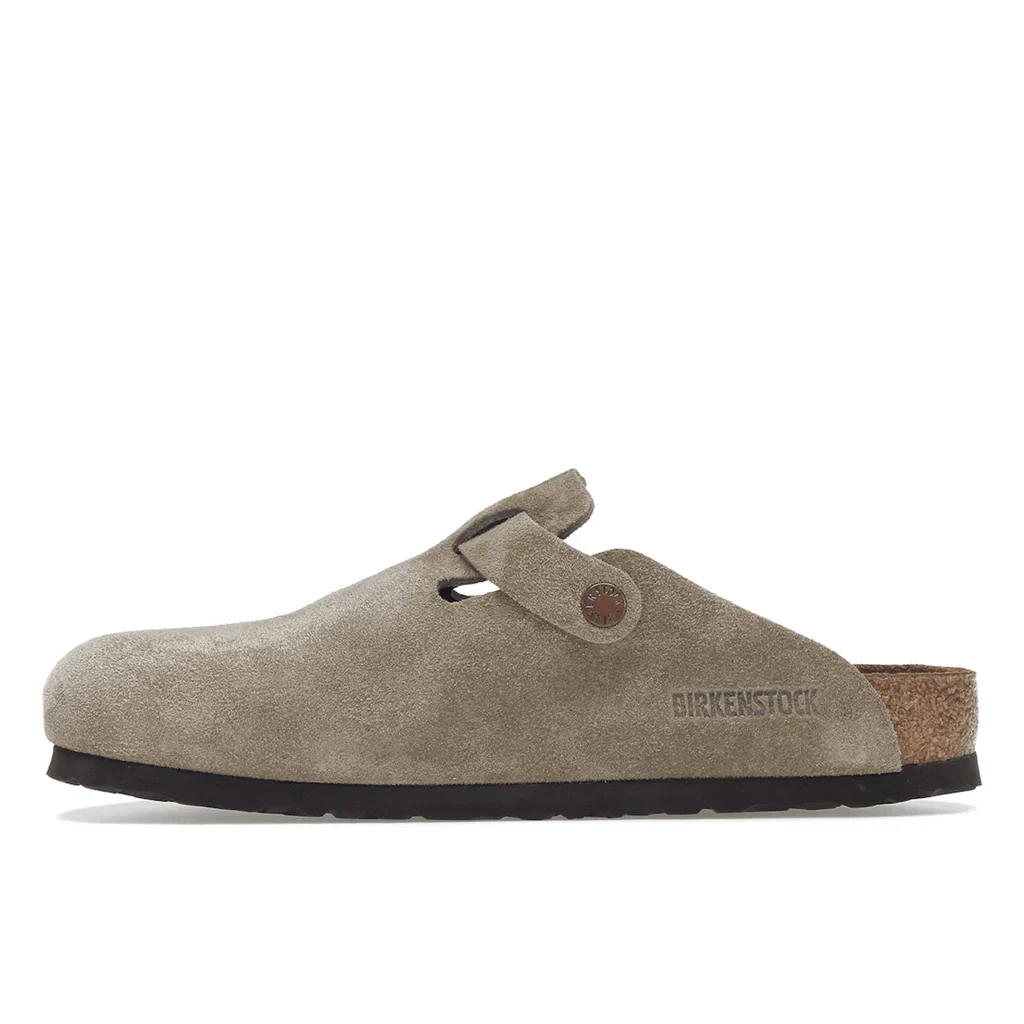 Birkenstock Boston Soft Footbed Suede Taupe - Image 3