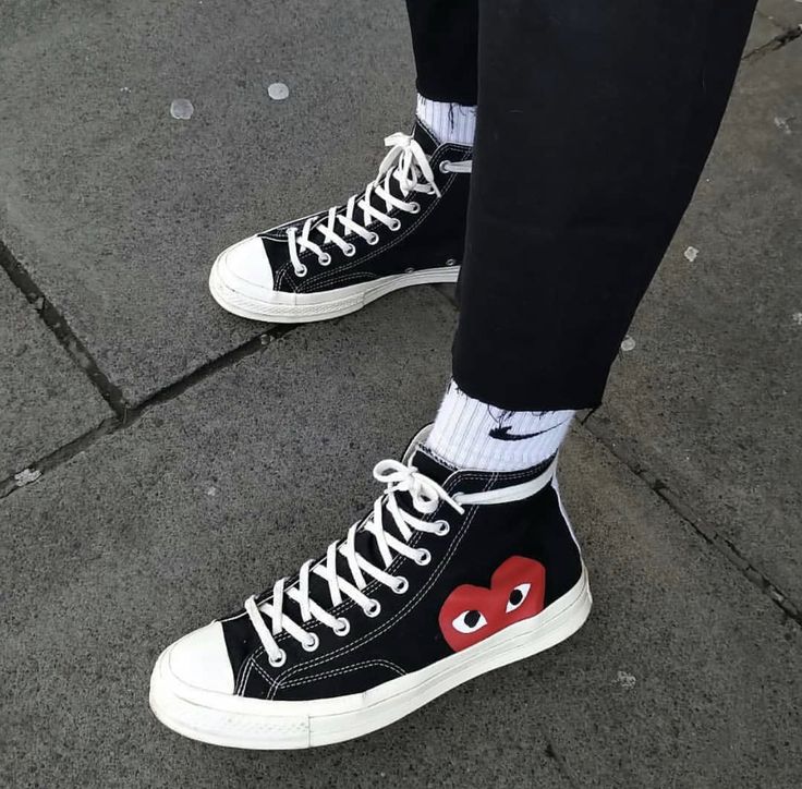Converse Chuck Taylor All Star 70 Hi Comme des Garcons PLAY Black - Image 2