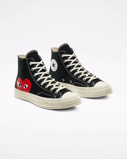 Converse Chuck Taylor All Star 70 Hi Comme des Garcons PLAY Black - Image 4