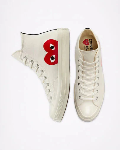 Converse Chuck Taylor All Star 70 Hi Comme des Garcons PLAY White - Image 3