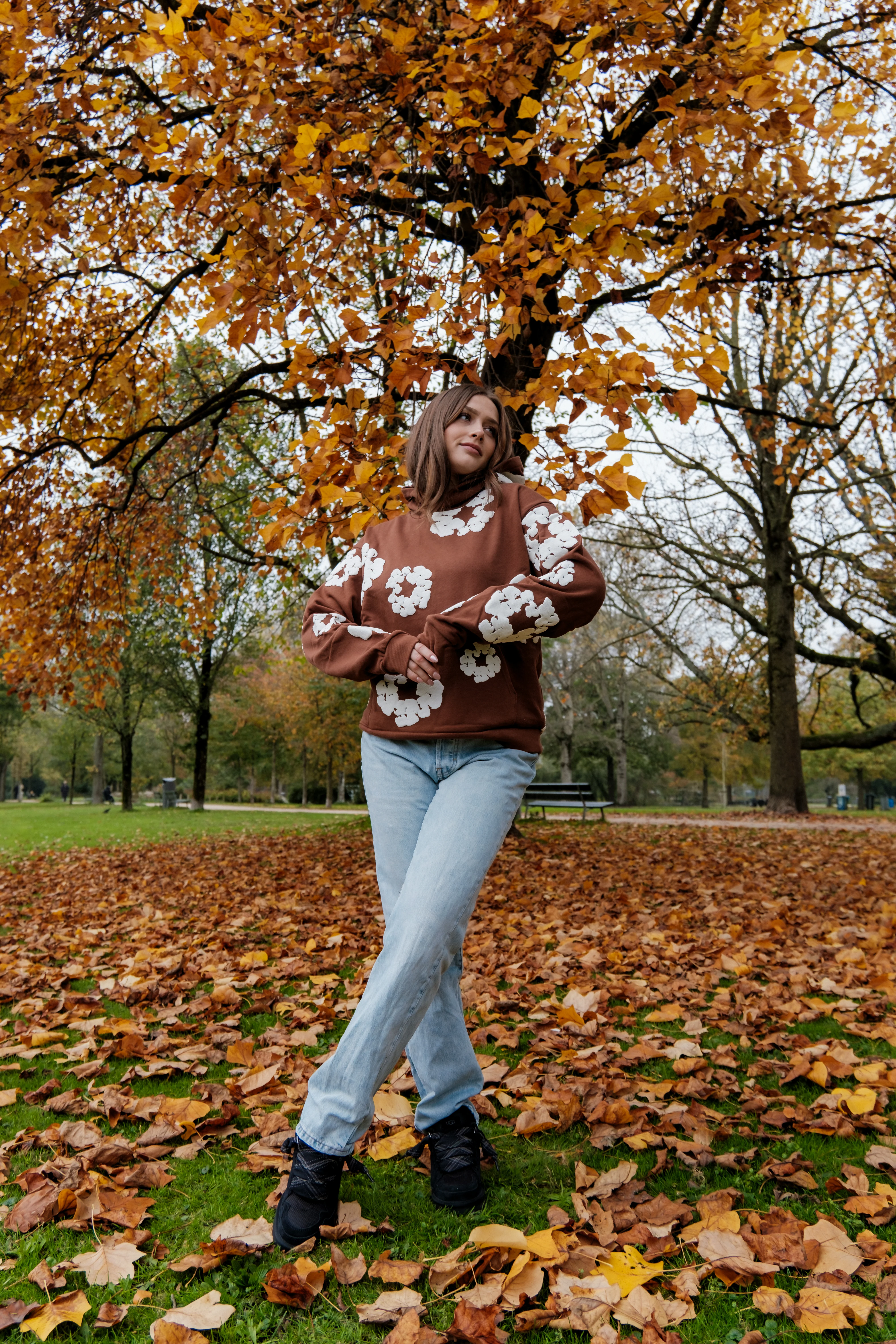 Denim Tears The Cotton Wreath Hoodie Brown - Image 2