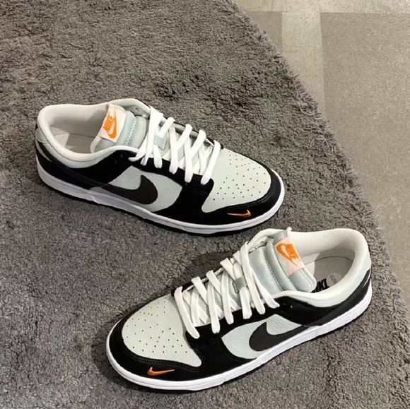Nike Dunk Low Black Grey Orange - Image 2