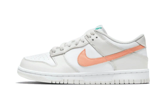 Nike Dunk Low White Bone Peach Aqua