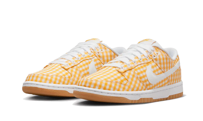 Nike Dunk Low Yellow Gingham - Image 4