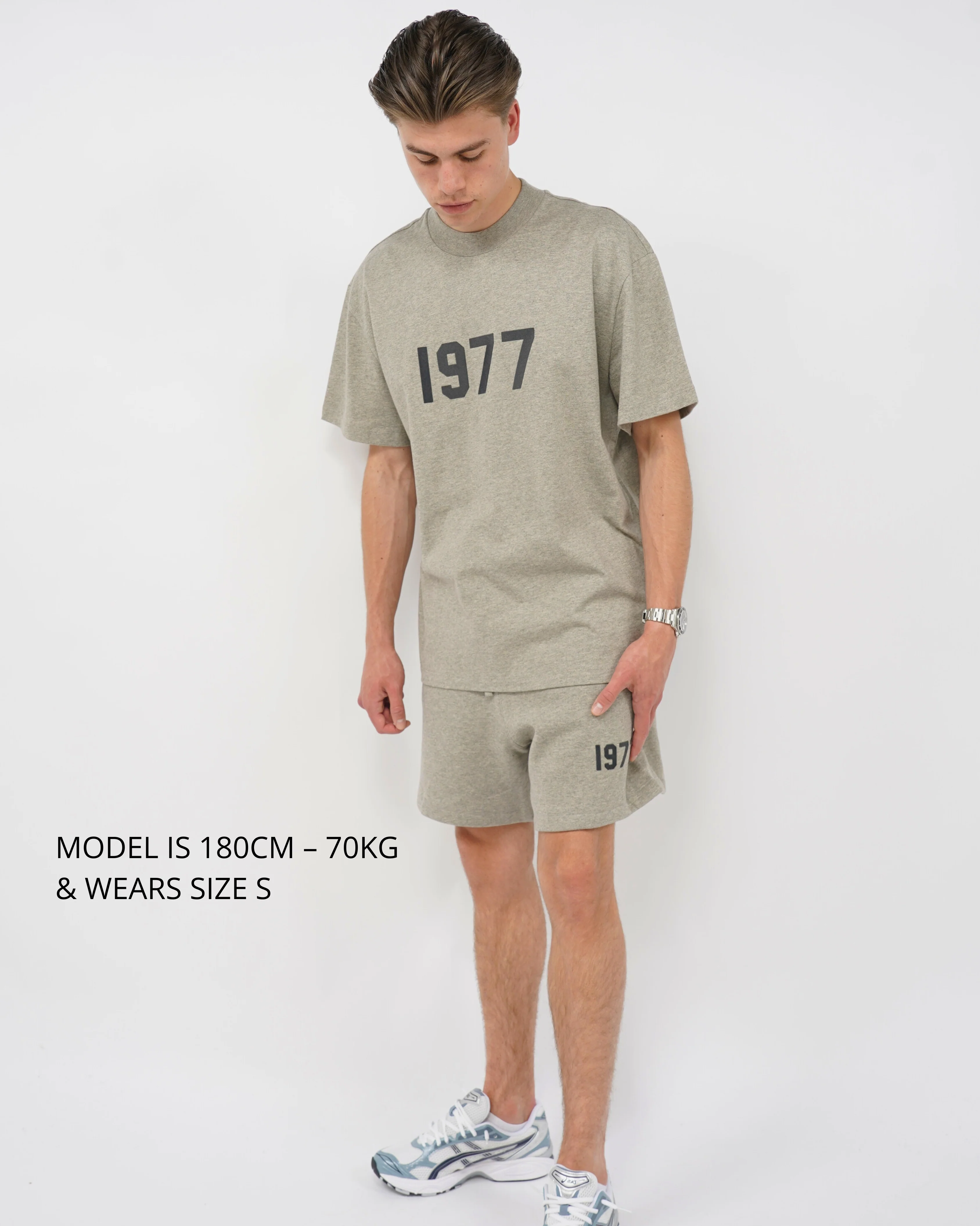 Fear of God Essentials 1977 Dark Oatmeal Summer Set - Image 2