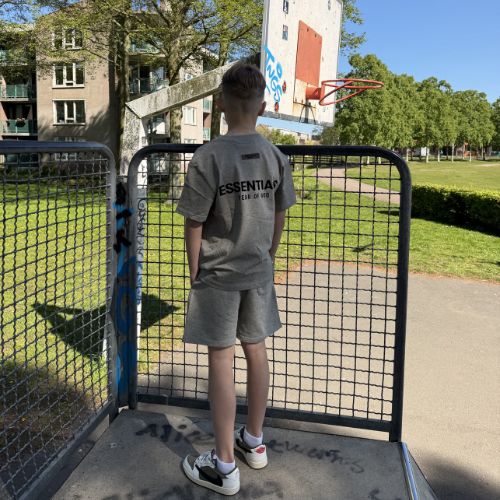 Fear of God Essentials Dark Oatmeal Summer Set Kids - Image 2