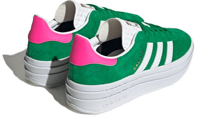Adidas Gazelle Bold Green Lucid Pink - Image 2