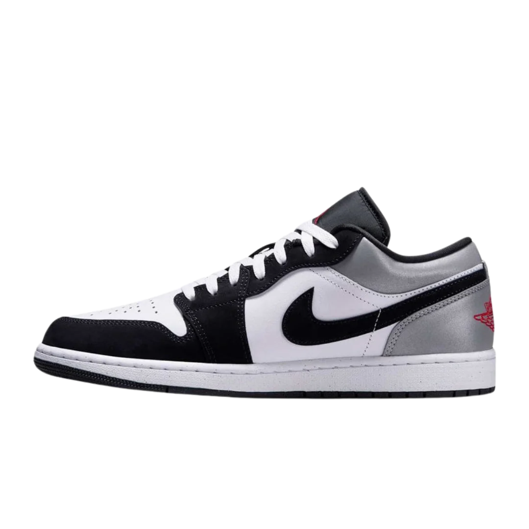 Jordan 1 Low SE White Fire Red Black Matte Silver