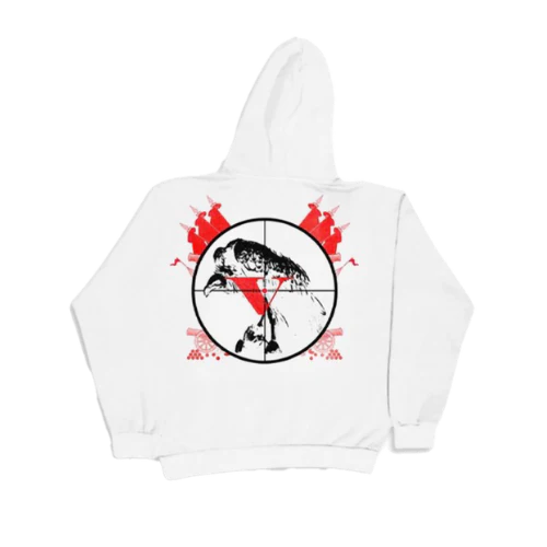 Kodak Black x Vlone 47 Hoodie White - Image 2
