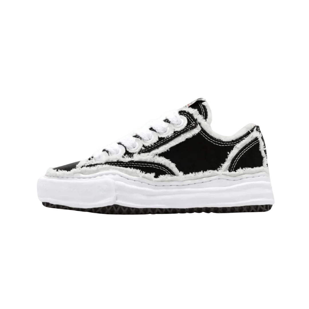 Maison Mihara Yasuhiro Peterson OG Sole Canvas Low Frayed Black PRE-ORDER - Image 3