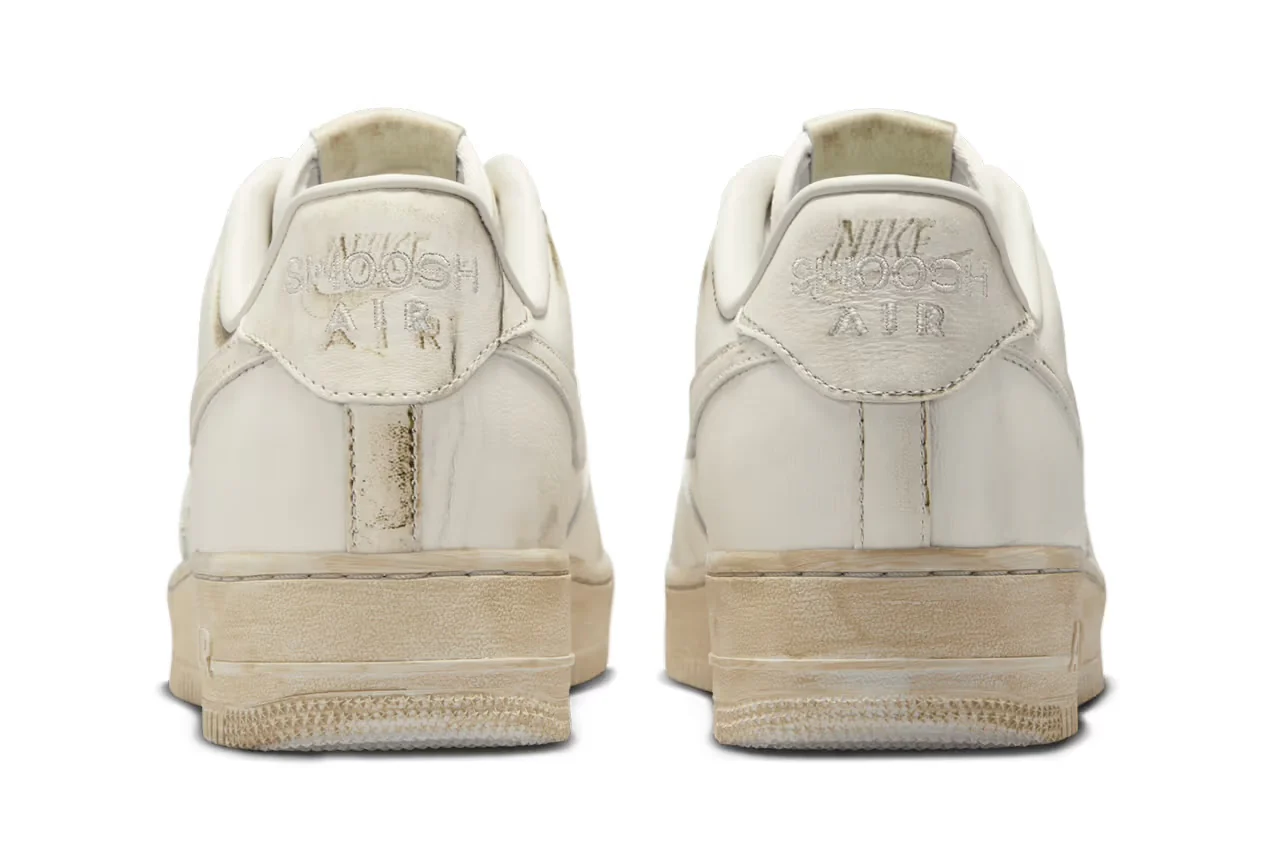 Nike Air Force 1 Low .SWOOSH Dirty Triple White - Image 4