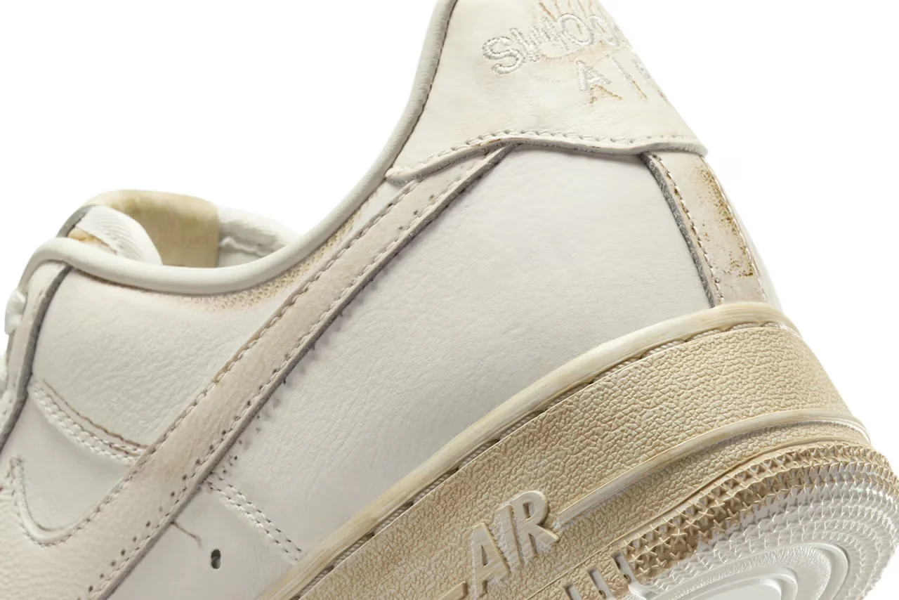 Nike Air Force 1 Low .SWOOSH Dirty Triple White - Image 6
