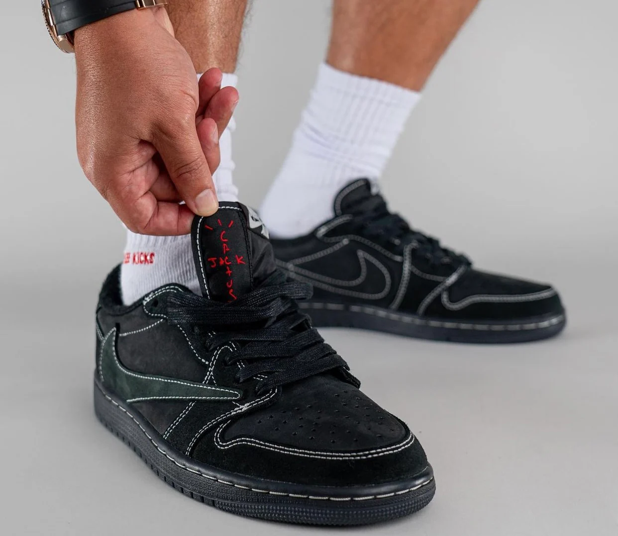 Nike Air Jordan 1 Low Travis Scott Black Phantom - Image 3