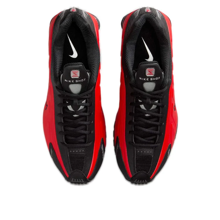 Nike Shox R4 University Red Black Metallic Silver - Image 2