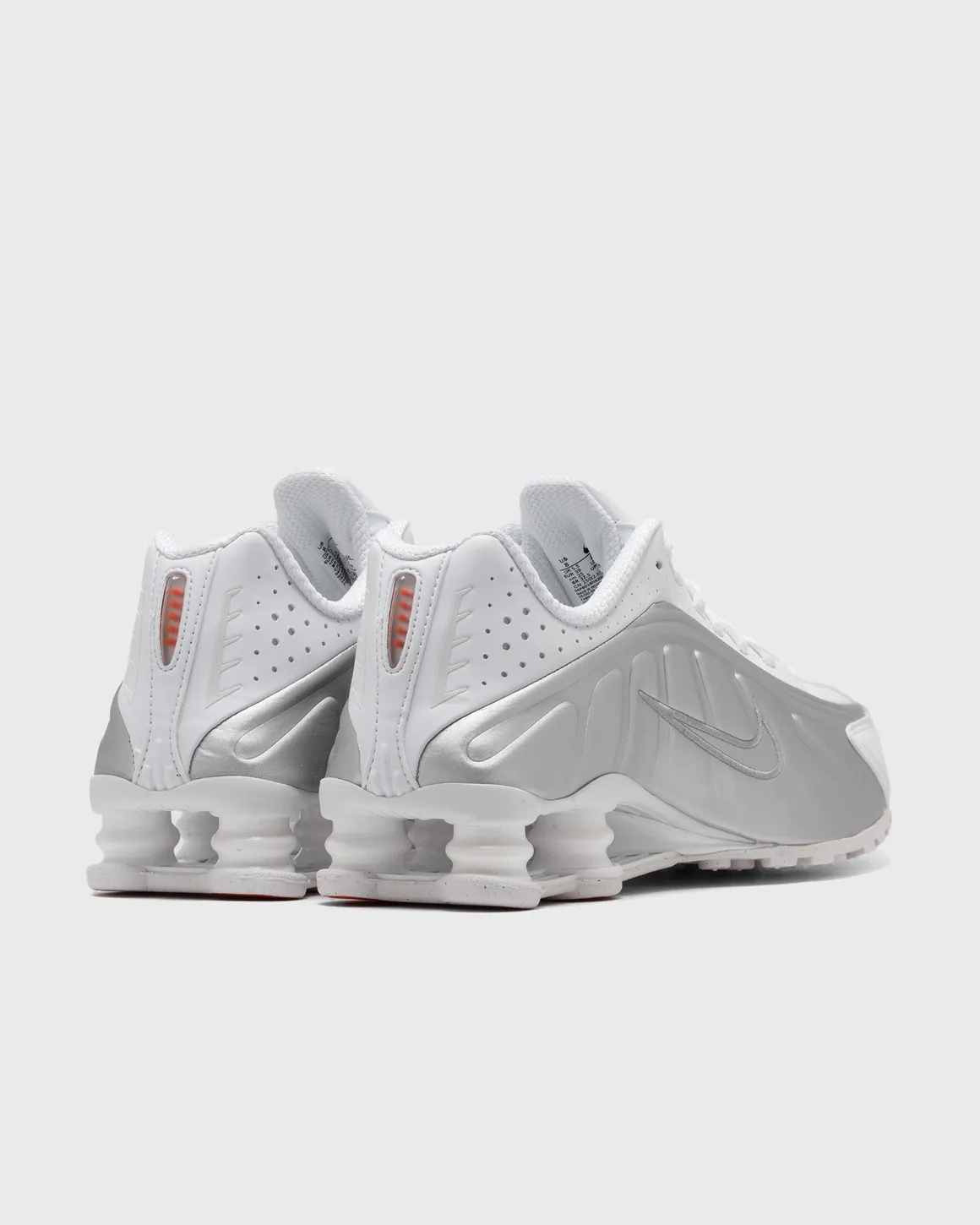 Nike Shox R4 White Bright Crimson Metallic Silver - Image 3