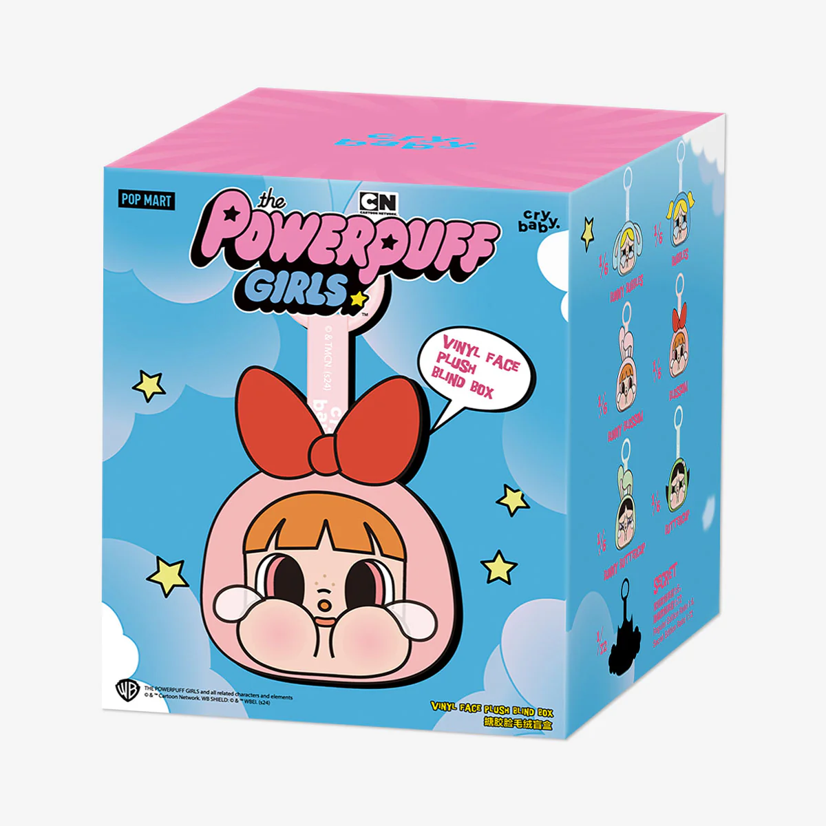 Pop Mart CryBaby x Powerpuff Girls Series Vinyl Face Plush Sealed Case - Image 2