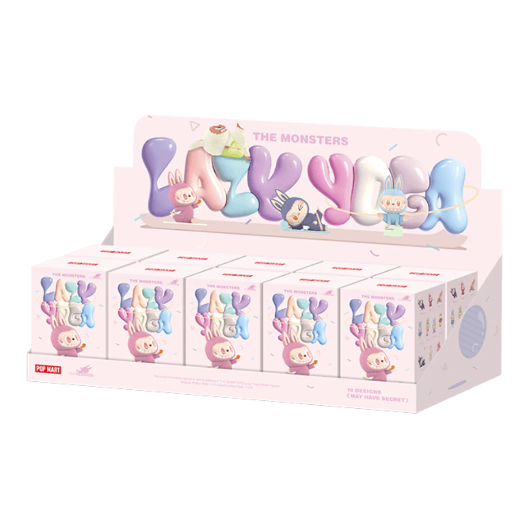Pop Mart Labubu The Monsters Lazy Yoga Series Figures Sealed Case