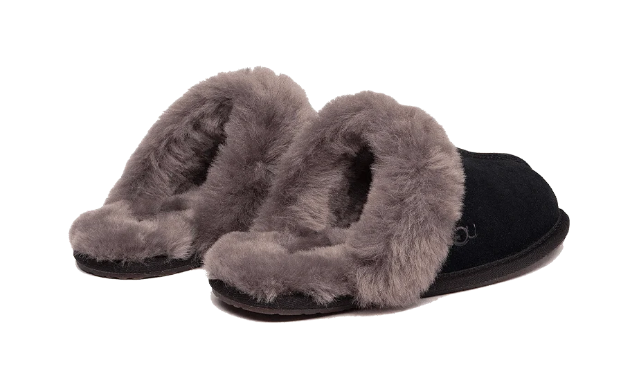 UGG Scuffette II Slipper Black Grey - Image 2