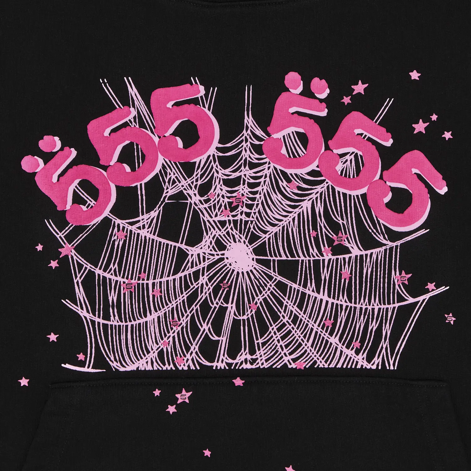 Sp5der Angel Number Hoodie Black - Image 3