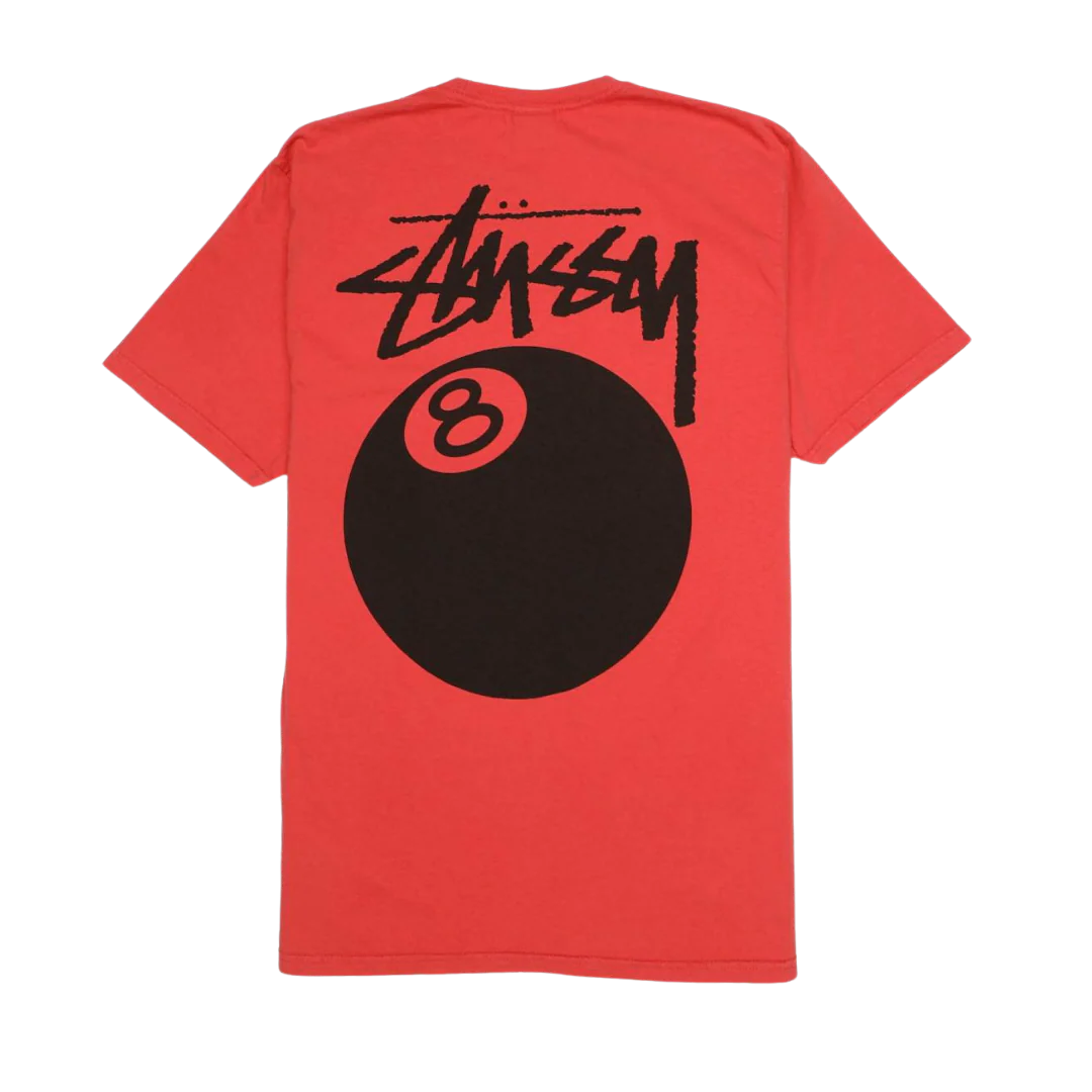 Stussy 8 Ball Pigment Dyed Tee Guava