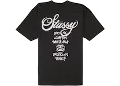 Stussy World Tour T-shirt Black - Image 2