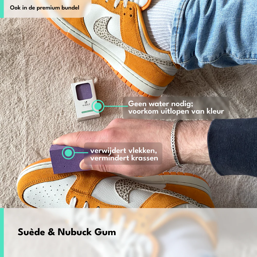 Suède & Nubuck Gum | Verwijder Vlekken en Verminder Krassen - Image 4