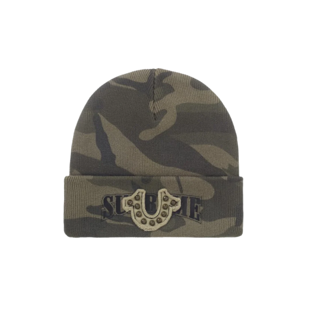 Supreme True Religion Beanie (FW25) Olive Camo