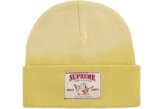 Supreme True Religion Beanie (FW25) Yellow - Image 2